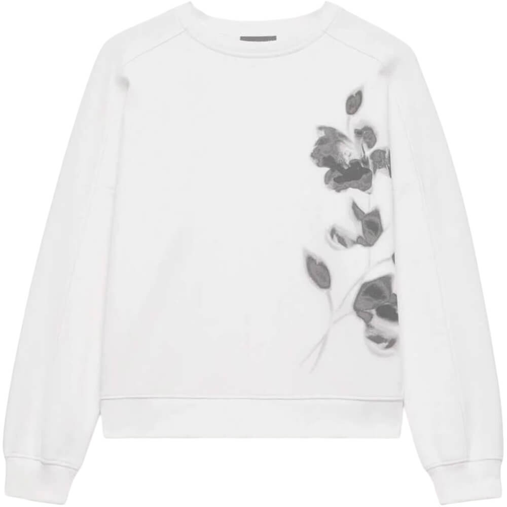 Mint Velvet White Flower Print Sweatshirt